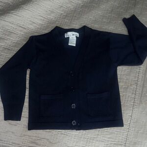 Classic Navy Kids Cardigan